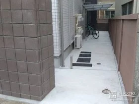 犬走りを利用した自転車用駐輪スペース[施工後]