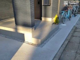 道路側からのアクセスがスムーズな駐輪スペース[施工後]