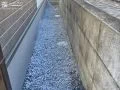 雑草対策した犬走り