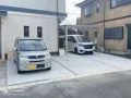 土間コンクリートで舗装した駐車スペース