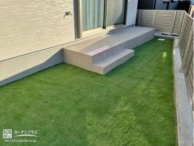 タイルデッキが生活の質を高めるお庭[施工後]