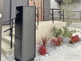荷物の受け取りが安心な機能門柱[施工後]