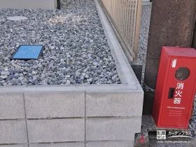 土の流出を抑制する土留め[施工後]