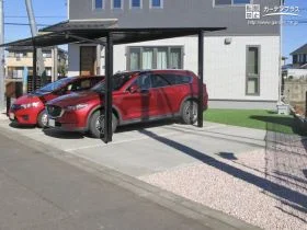お車3台用の駐車スペース[施工後]
