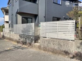 場所に合ったフェンスでコスト面に配慮しました。[施工後]