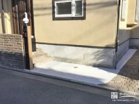 リフレッシュした開放感のある門周り[施工後]