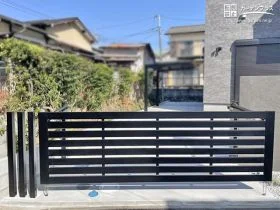 駐車スペースの安心感を高めるカーゲート[施工後]