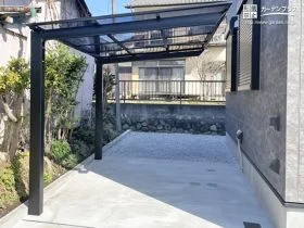 自転車3台用のサイクルポート[施工後]
