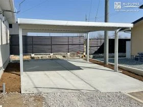 暴風雨や台風にも耐える頑丈なカーポート[施工後]