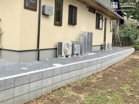 雑草対策万全な犬走り[施工後]