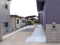 お車がスムーズに行き来できる土間コンクリートの舗装工事