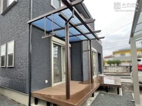 家事が捗るウッドデッキ[施工後]