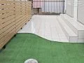 足元から高級感を感じられるタイルテラスへのリフォーム工事
