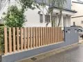 重厚な一体感を演出する塗装でリフレッシュした門周り工事