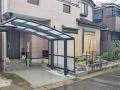 雨や紫外線に強い広々とした駐輪スペースがリフォーム工事