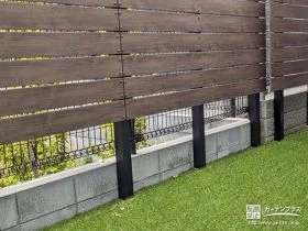 上質な空間を作り出すウッドフェンス[施工後]