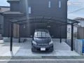 開放感のあるアーチ型のカーポート