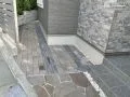 2種類のブロックを組み合わせたおしゃれな駐輪スペース
