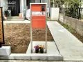 ボックス型の可愛らしい機能門柱