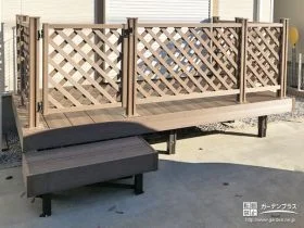 お子様と気軽にお庭を出入りできるようになるウッドデッキの設置工事