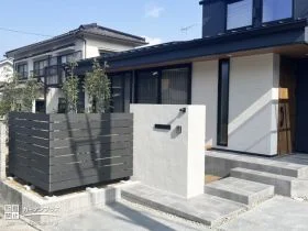 上質で明るい印象の門周り[施工後]