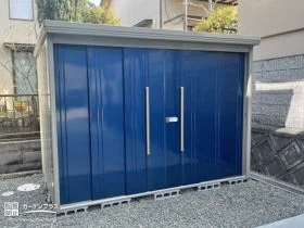 タクボ物置 Mr.ストックマンダンディ「一般型 2900×1922×2110 ディープブルー」