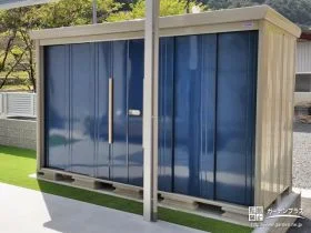 収納力抜群の大きな物置[施工後]