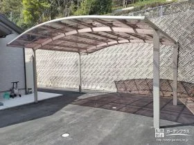 お車2台用の開放感のあるカーポート[施工後]