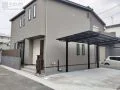シックなお色味で統一感のあるモダンな新築外構