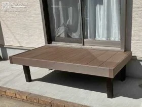 天然木のような温かみを感じられるリウッドデッキ[施工後]