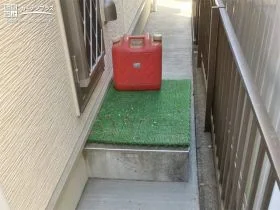 お手入れも簡単な犬走りの土間コンクリート舗装[施工後]