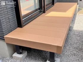 室内とお庭をフラットに繋ぐウッドデッキ[施工後]