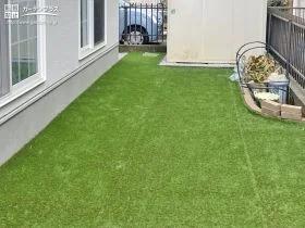 お子様の遊びスペースとなるお庭[施工後]