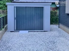 お住まいの収納スペースを広げる大きな物置[施工後]