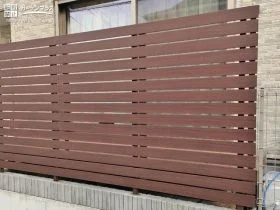 プライバシーを守る目隠しフェンス[施工後]