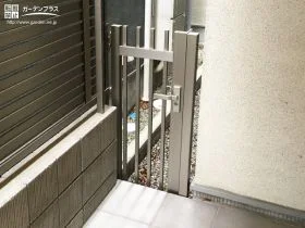 ファサードをクローズ化する門扉[施工後]