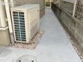 建物裏の犬走りも土間コンクリートで舗装いたしました。