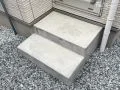 安心して利用できるコンクリート製のステップ