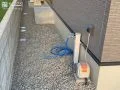 雑草対策万全な犬走り