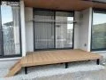 お子様の遊びスペースにも活躍するウッドデッキの設置工事