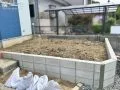趣味の家庭菜園が楽しめる頑丈な花壇の設置リフォーム工事