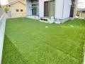 リビングからの景色も豊かでお子様の遊びスペースとなるお庭工事
