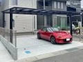 シンプルでスタイリッシュな駐車スペース