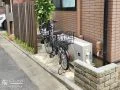 門周りにふさわしい華やかさのあるデザインの駐輪スペース工事