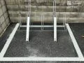 整然と並べられるサイクルラック