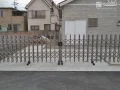 開口スペースを有効に利用できる伸縮門扉
