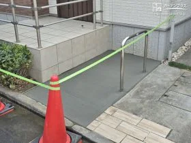 自転車が停めやすいように配慮した駐輪スペース[施工後]