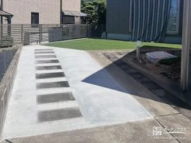 土間コンクリートの打設で利用できるスペースを拡張[施工後]