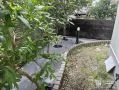 防草シートを敷き雑草対策をした花壇リフォーム工事