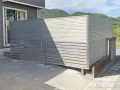 ２種類フェンスをカスタマイズした目隠しフェンス